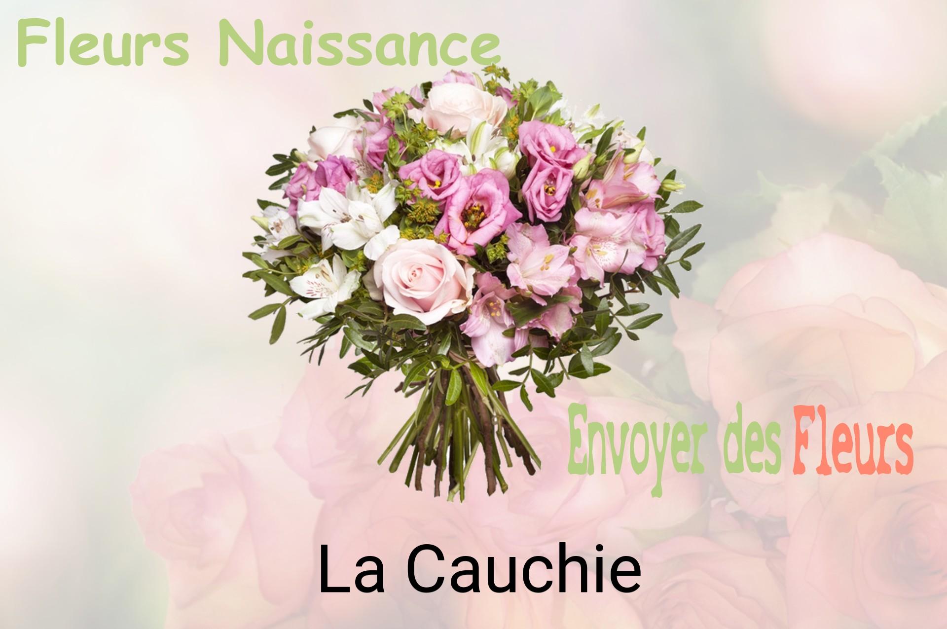 Bouquet de fleurs de naissance livré à La Cauchie